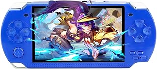 Fsjun Handheld Game Consoles, 8GB 4.3 Inch Screen Classic Game, Retro Video Games for GBA/GBC/SFC/FC/SMD Games, Christmas and New Year's Best Gift for Kids (Blue)