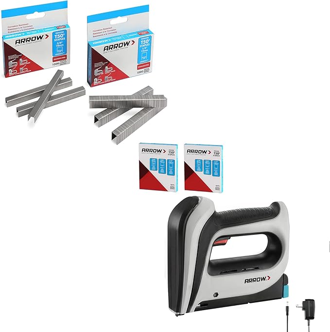 Arrow T50DCD Cordless Staple Gun Kit & ARROW T50 Stainless