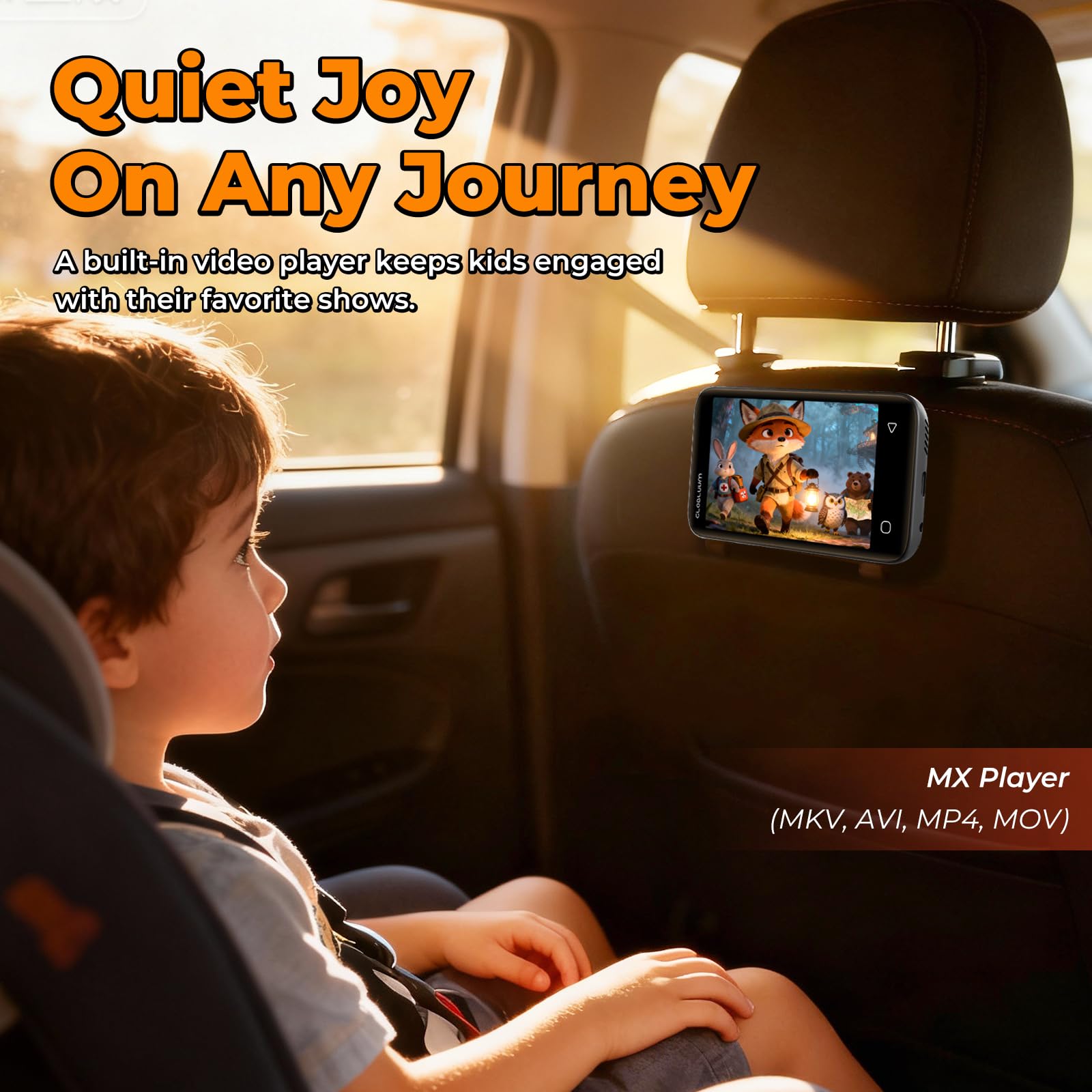 Reproductor MP3 de 96 GB con Bluetooth 5.0 y WiFi, reproductor de música con Spotify, Audible, Amazon Music, Pandora, Libby, Spotify Kids, pantalla táctil de 4 pulgadas, reproductor de MP4 Android con