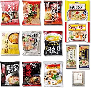 インスタントラーメン 全国 ご当地 有名店監修 13種 詰め合わせ セット+お茶碗いっぱいの感謝ふりかけ