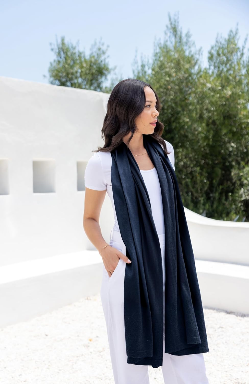 zestt Dreamsoft Travel Scarf, Wrap and Shawl for Women, Organic Cotton - Image 7