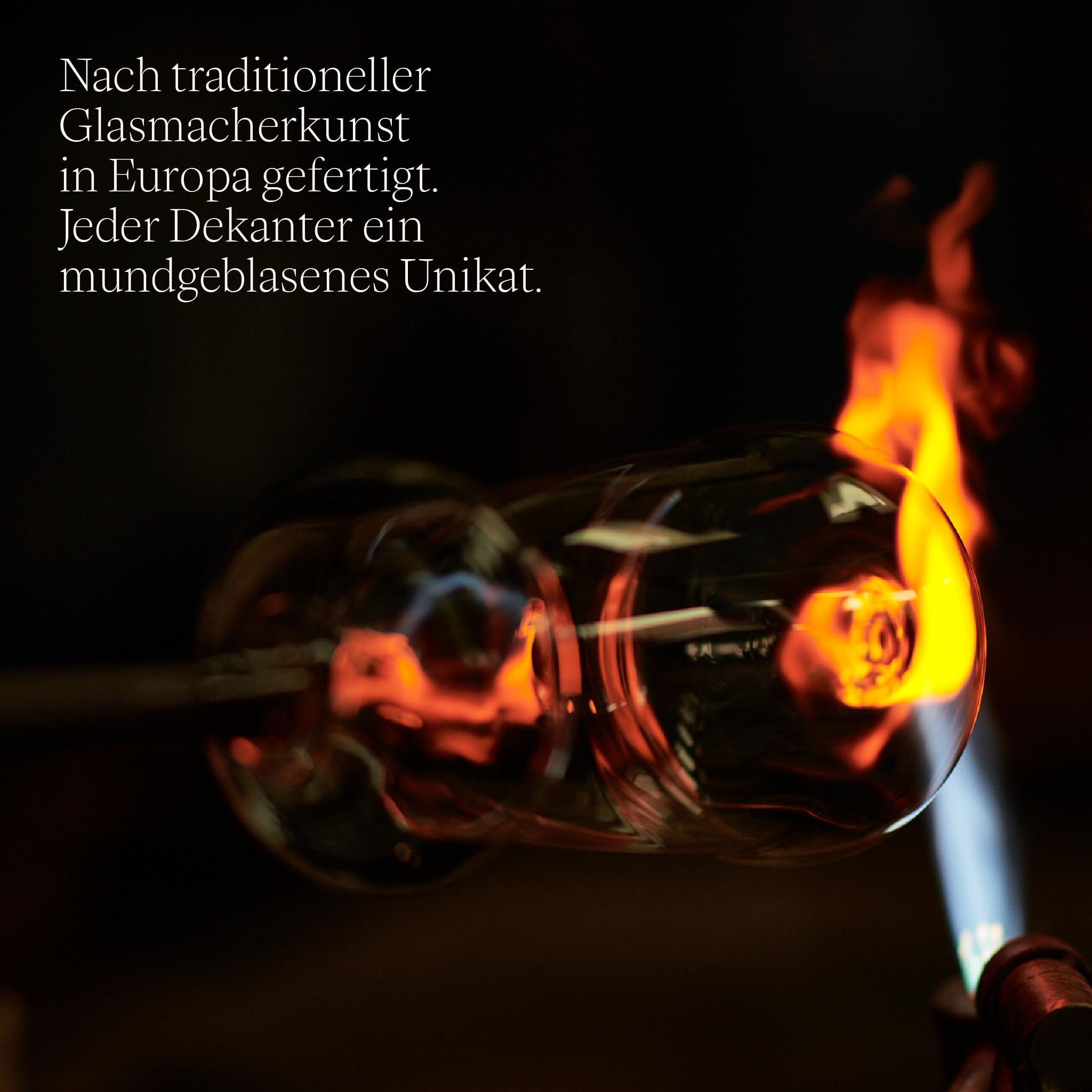 Josephinenhütte® JOSEPHINE Decanter Brilliant [FUNKTIONAL & ELEGANT] - handgefertigt & mundgeblasen - für 0,75l Weinflaschen - perfektionierte Form für optimale Belüftung