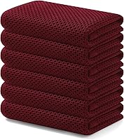 Vista 47 de Kitinjoy - Paños de cocina de 100 % algodón, tela de tejido gofrado, paño de limpieza ultrasuave, absorbente y de secado rápido.