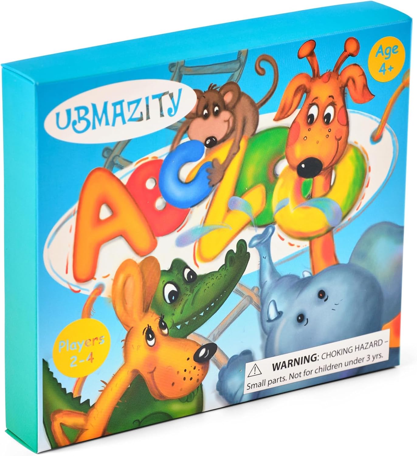 ABC Zoo Chutes and Ladders Board Game, Language Development Toy, Alphabet Learning