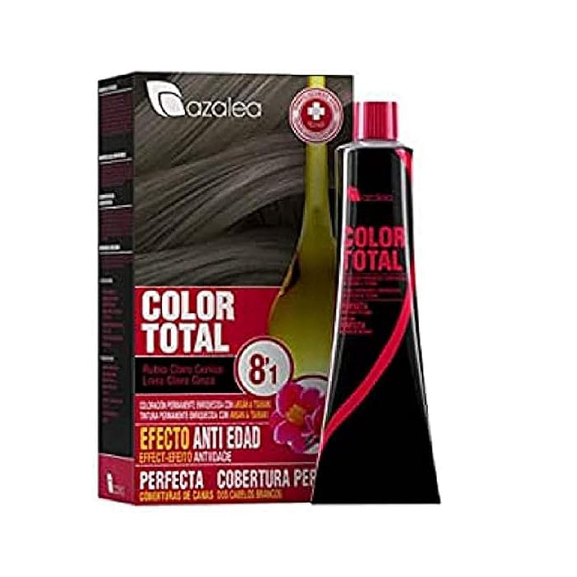 ALEA - Tinte Pelo Mujer - Color Total - Nº 8.1 - Color Rubio Claro Ceniza - Coloración Permanente en Crema - Aceite Argán y Tsubaki - Cobertura Total de Canas - Aclara 3 Tonos en Cabellos Naturales