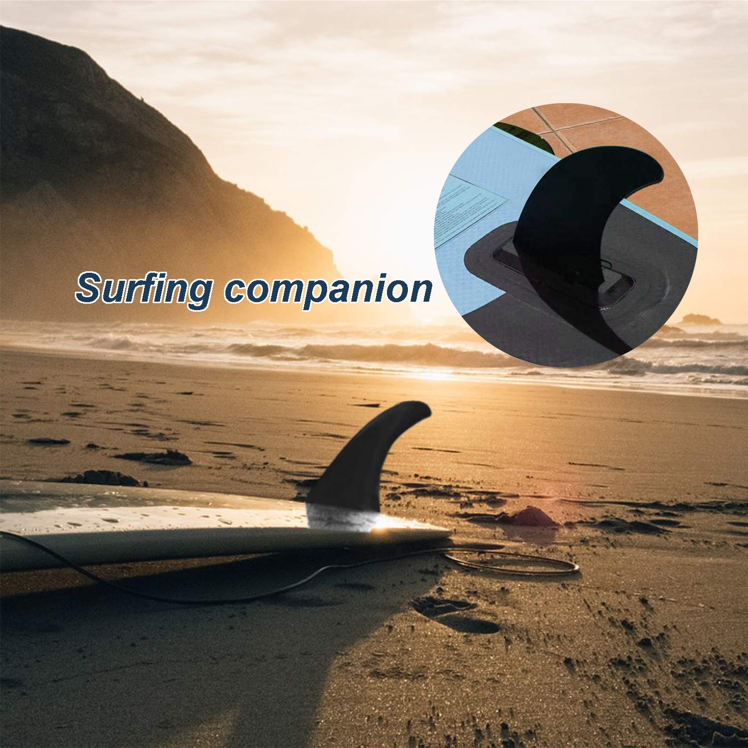 JEEZAO Aleta Central de Tabla de Surf Nylon Reforzada Caja Fuerte Accesorios para Paddle Board