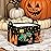 ASKETAM Halloween Basket Gift Cute Pumpkin Ghost Parties Decor Kid Trick or Treat Basket for Boys and Girls Rectangular Storage Bin Box (Dinosaur)