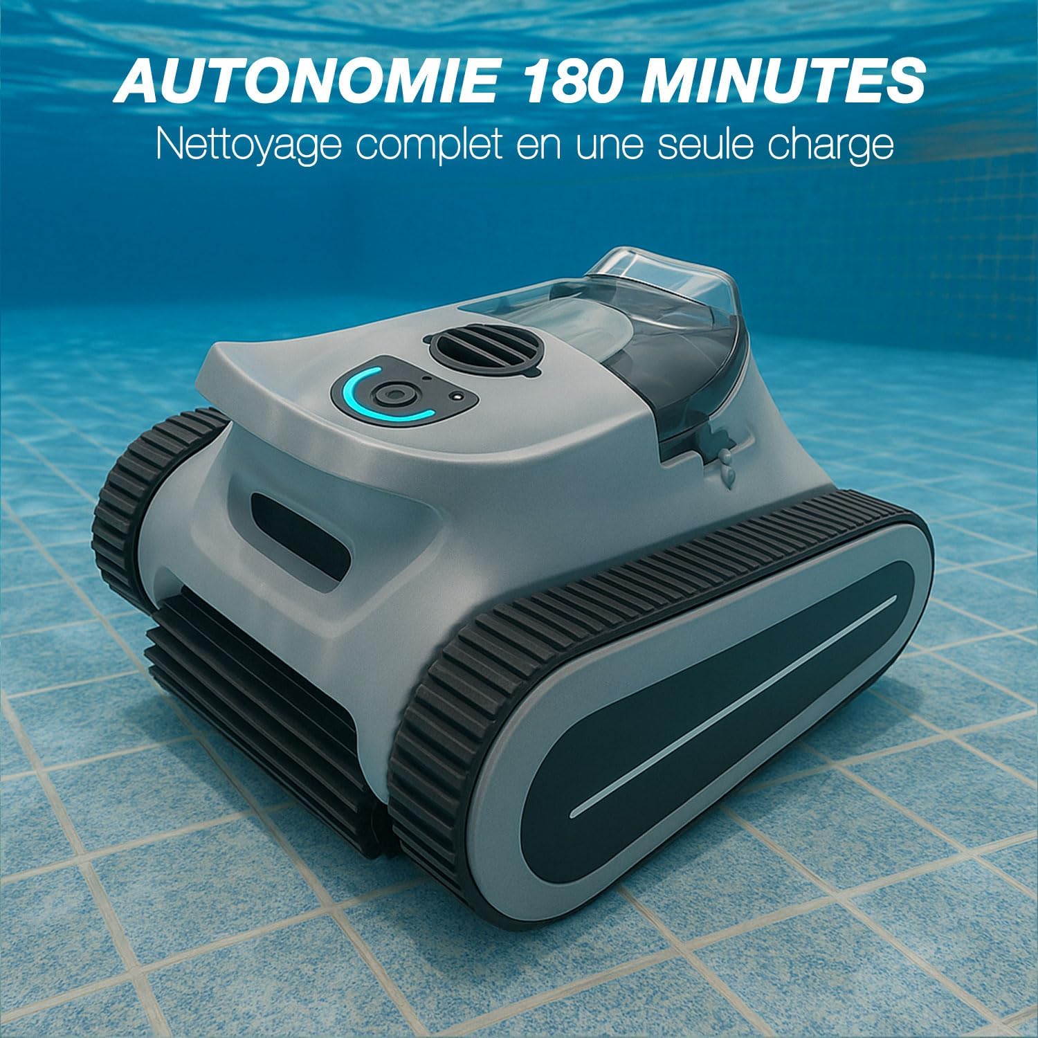 Seauto Abys 300 operating in pool with 180 minutes autonomy