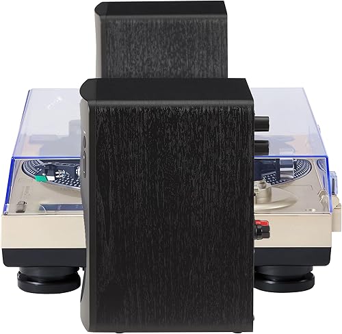 Miniatura 16 de Crosley KT100BT-CP - Sistema estéreo de tocadiscos Bluetooth con altavoces, champán