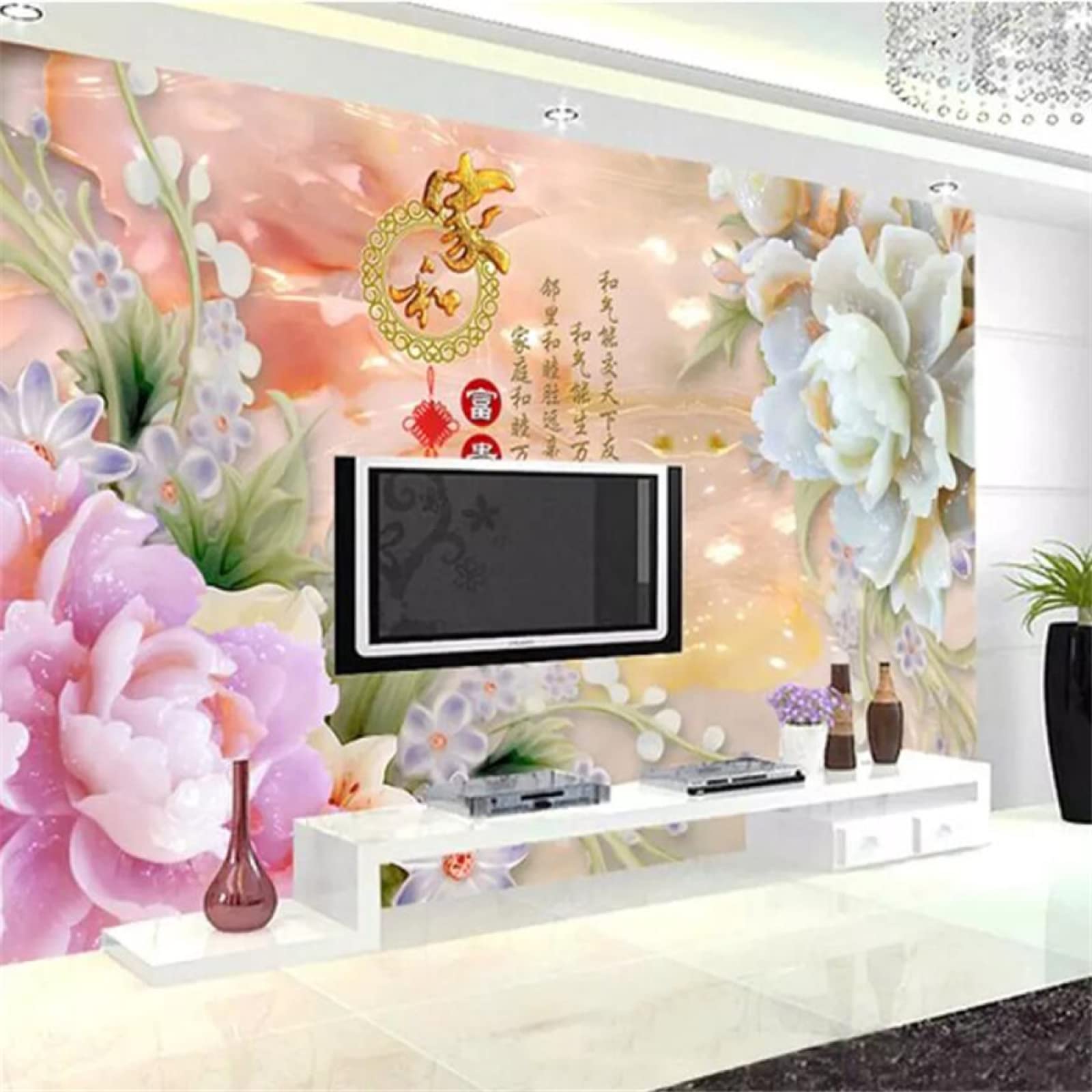 Cuadro en lienzo con figura abstracta, decoración nórdica para el hogar, póster artístico de pared y línea de impresión, arte minimalista de flores para el diseño de la sala de estar