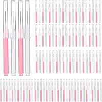 Vista 10 de Patelai 100 piezas de cepillos para limpiador, cepillo interdental, palillo de dientes, cabezal de hilo dental, hilo dental, higiene dental, hilo