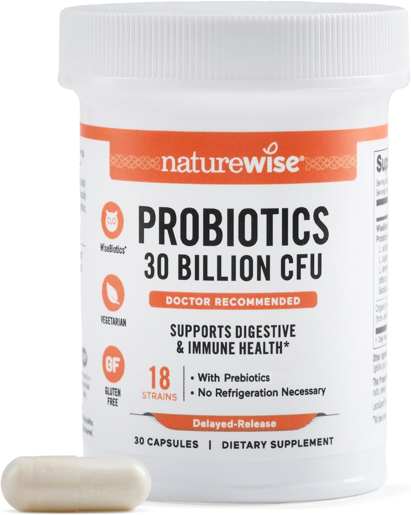 NatureWise Max Probiotics for - 30 Billion CFU 18 Strains