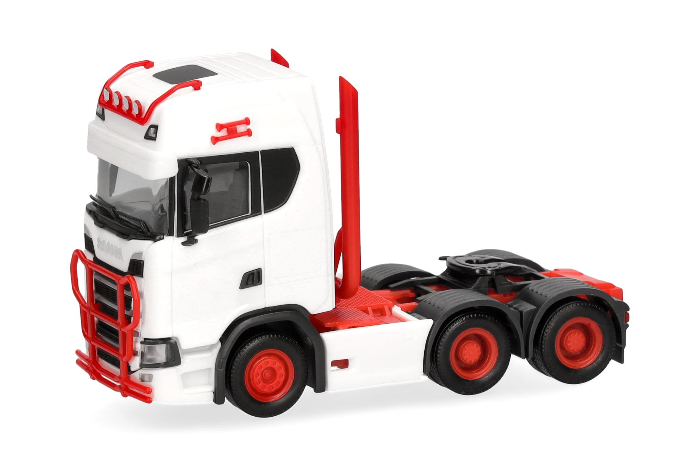 Herpa Truck Model Scania CS 20 HD Tractor 3 Axles (6 x 4), White
