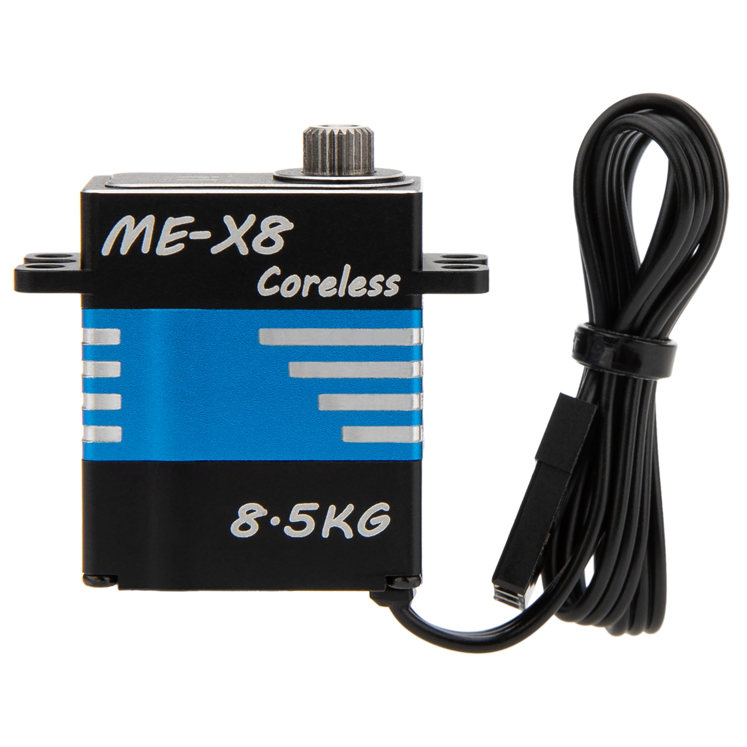 MEUS Racing V2 Coreless RC Micro Servo 8.5KG con coppia elevata per SCX24 TRX4M SCX10 TRX4 1/24 1/18 1/10 1/8 RC Crawler Car, cablaggio posteriore (ME-X8)