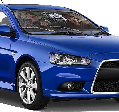 Miniatura 4 de AFOK Harry Magic Po-Tter - Parasol para parabrisas de automóvil, ajuste universal, visera frontal que protege del calor del sol/bloquea los rayos
