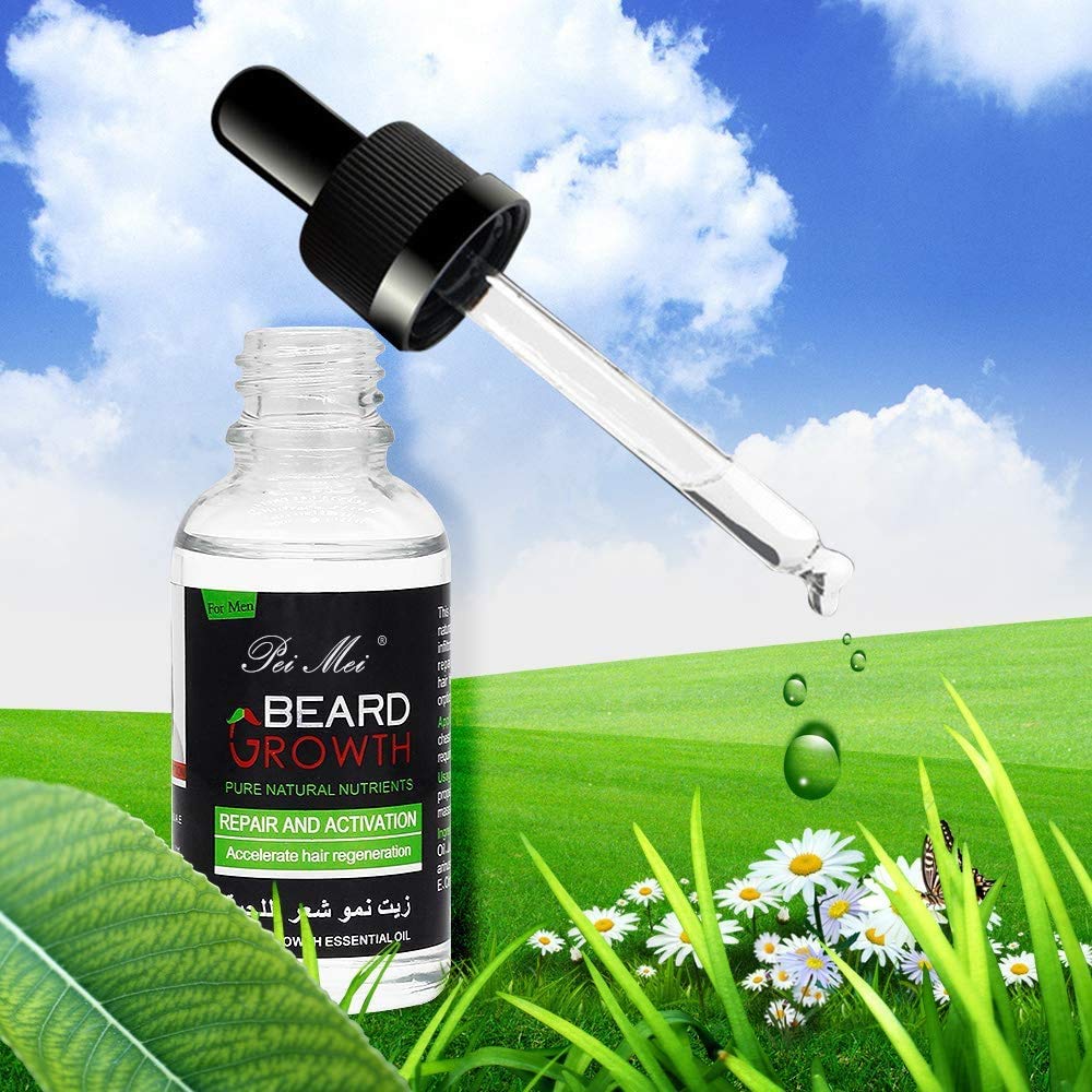 Olio Cura Barba,Duvina olio di barba, Olio da barba, Nutre la barba in profondità favorendo una crescita sana, Beard Maintenance, Olio da Barba per Uomo, Un Ammorbidente per la Barba (30ml)