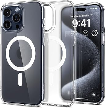 72% off: Spigen Ultra Hybrid MagFit for iPhone 15 Pro Case, Frost Clear