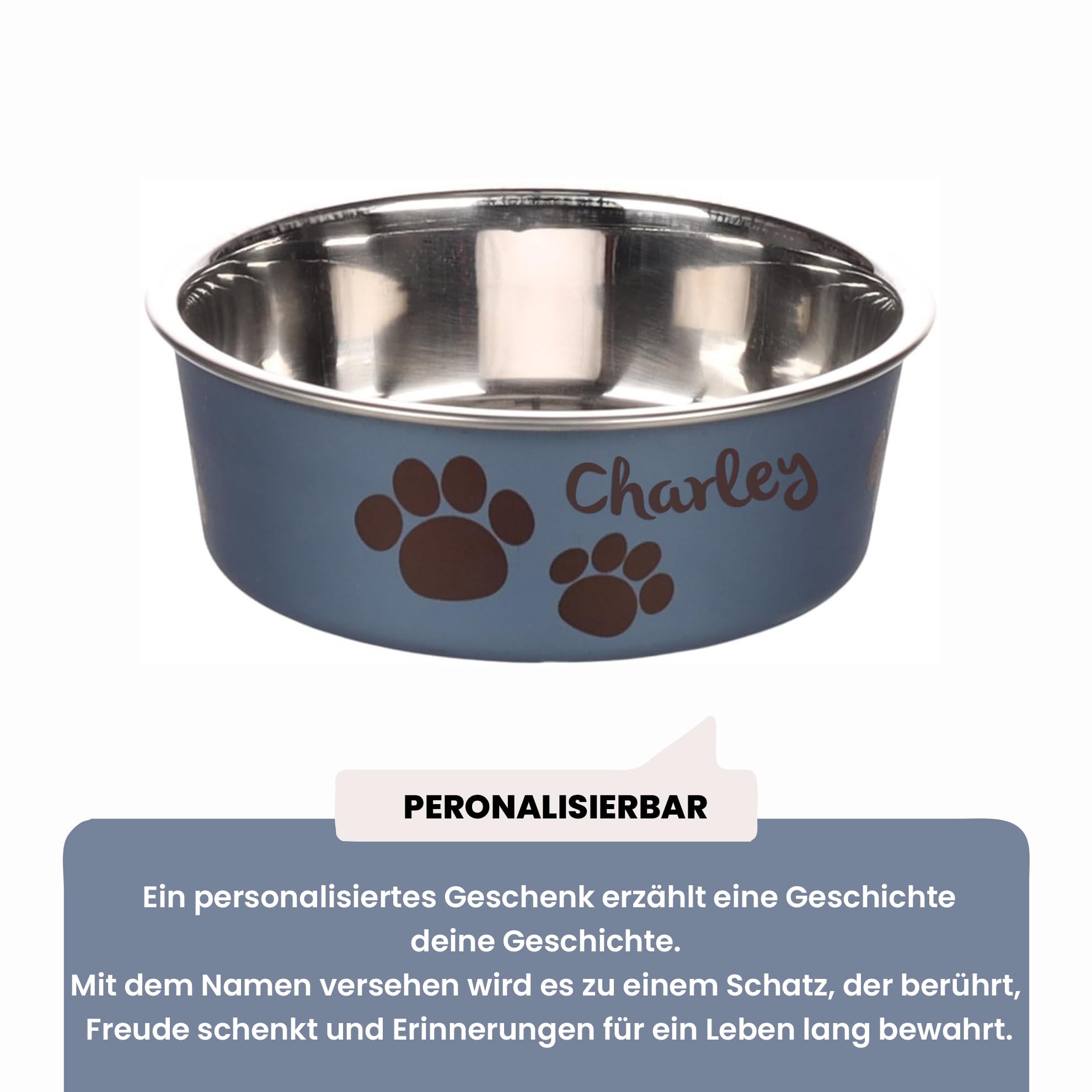 Personalisiert Keramik Napf Für Hunde & Katzen - 1,5L Futter- & Wassernapf
