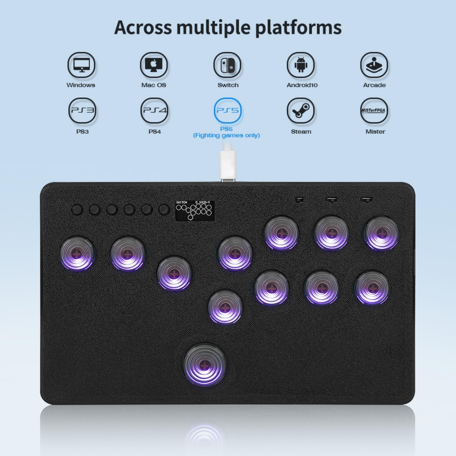 【本日特価】CIELOGAMES製Arcade Stick FusionFlex CIELOGAMES】FusionFlex | アケコン| ボタン増設11ボタン