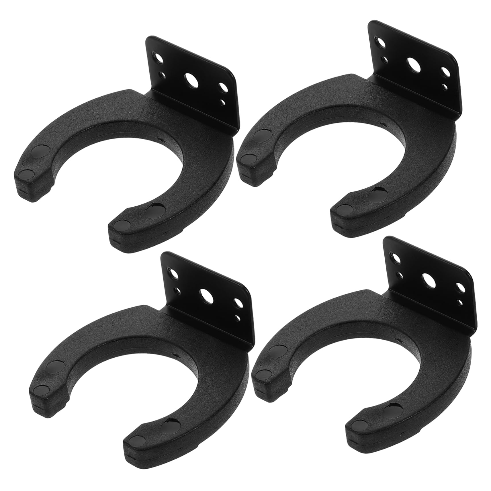 FUNOMOCYA 4pcs Microphone Wall Mount Holders Easy Install Mic Bracket for Home Ktv Use Versatile Organizer Durable Clips for Secure Mounting