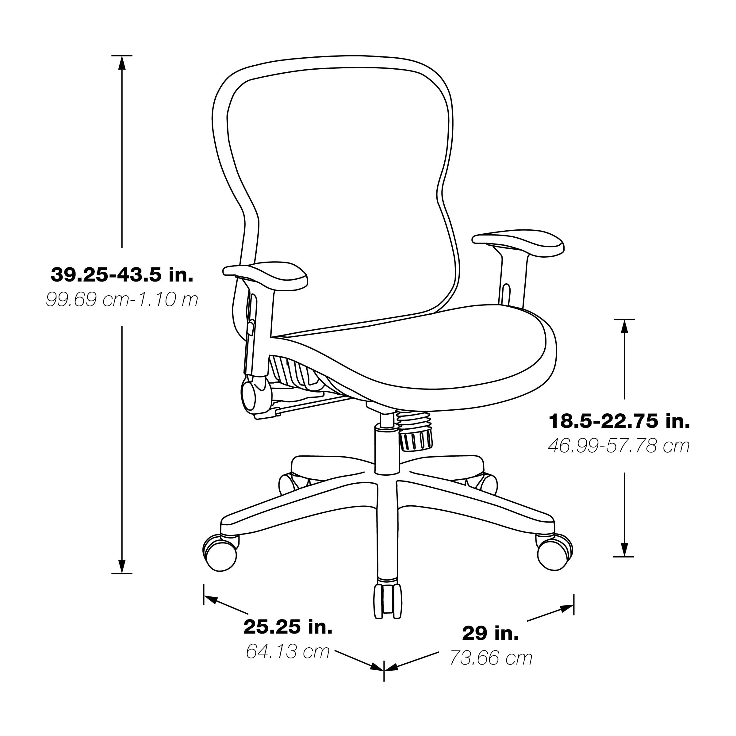Amazon.com: Space Seating 529 Series Deluxe R2 SpaceGrid Mesh Back