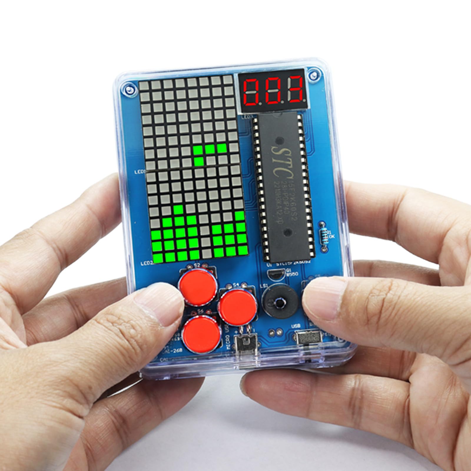 Gikfun DIY Retro Classic Electronic Soldering Kits 4 Retro Classic Games Soldering Project Game Kits for Group Middle/High School Project Training EK1999