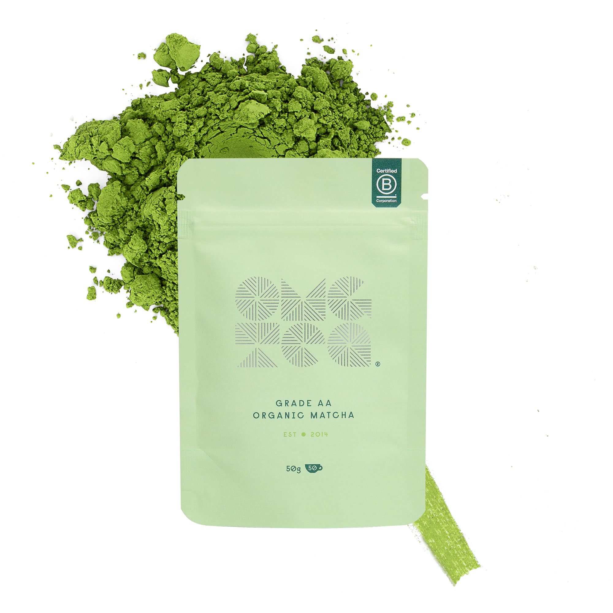 OMGTEA High-Grade Organic Japanese Matcha Green Tea Powder Ceremonial Grade AA – 50g/50 Servings. Great Taste Award Winner 2021
