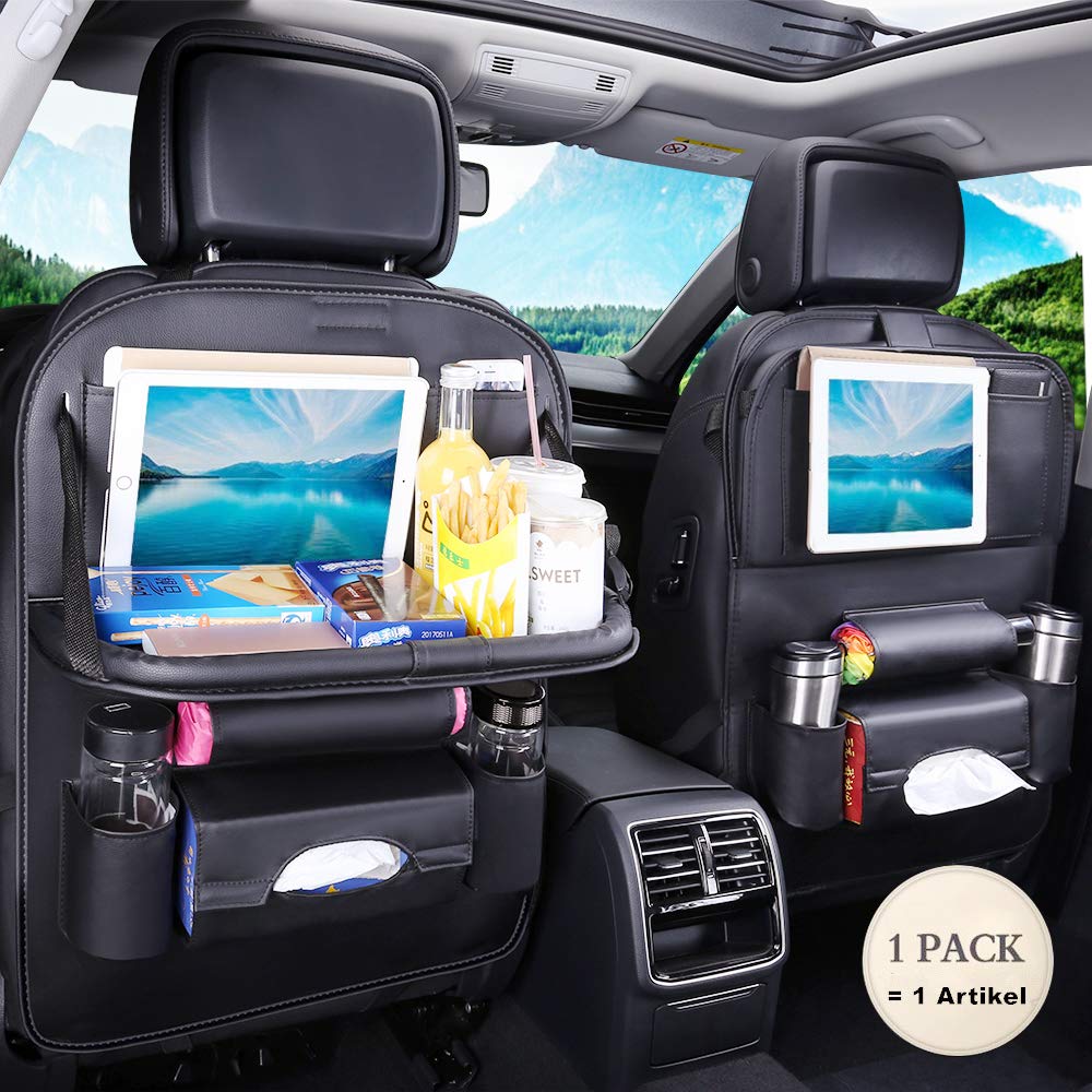 Protezione Sedile Auto Con Organizer - Impermeabile, Posteriore, Con Vassoio E Tasche Per IPad, Bambini