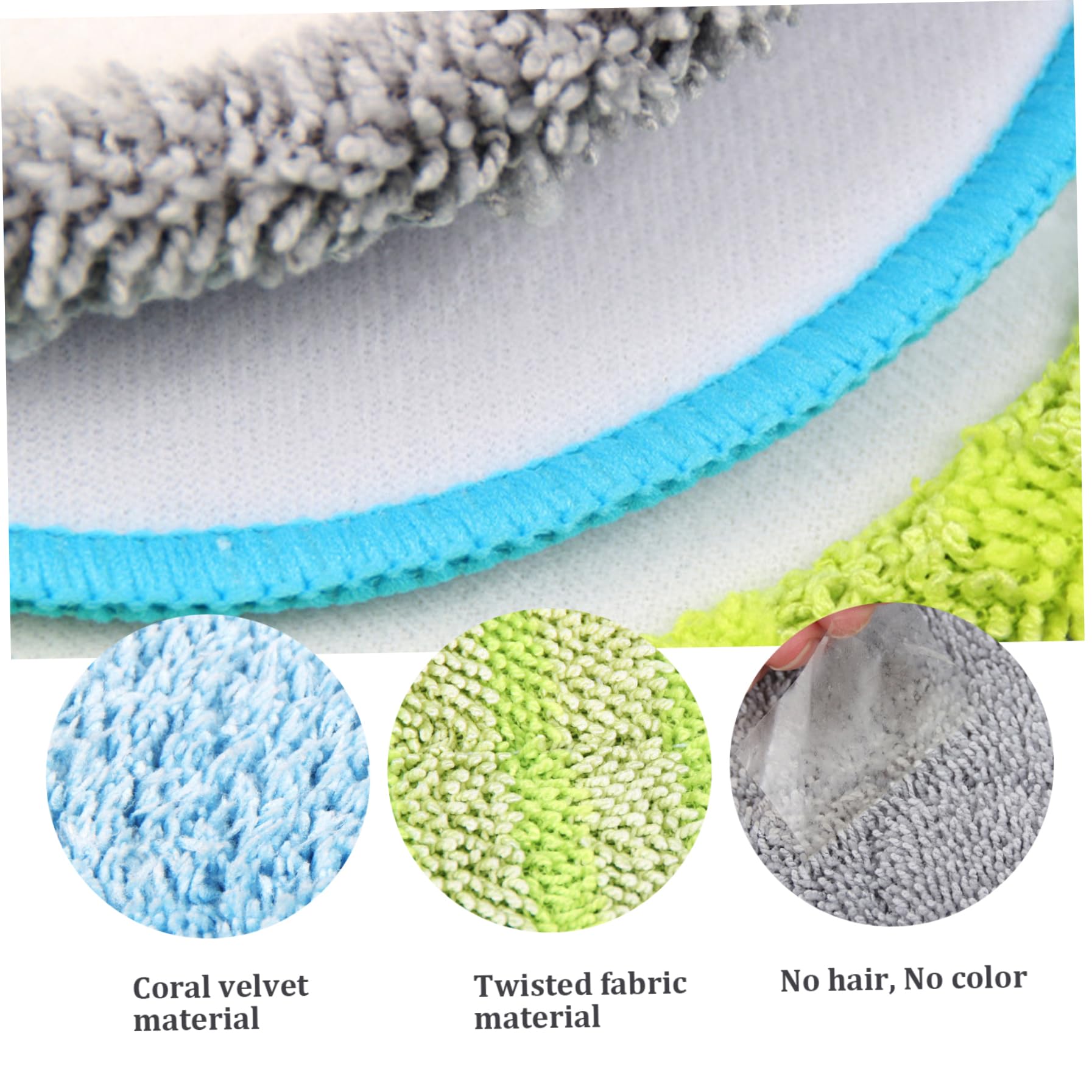 Testine di ricambio Cuscinetti for mop riutilizzabili 15 pezzi Tamponi for mop rotanti che assorbono l