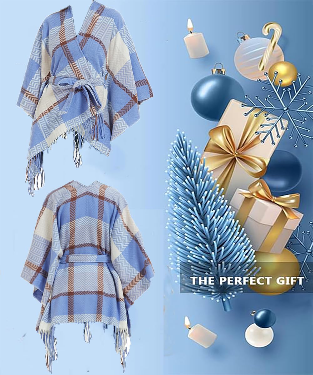 130 x 150 cm, invernale calda sciarpa a poncho, per cintura, autunno, antivento, in lana, per il collo, in cashmere, idea regalo per la mamma gattin (P1341)