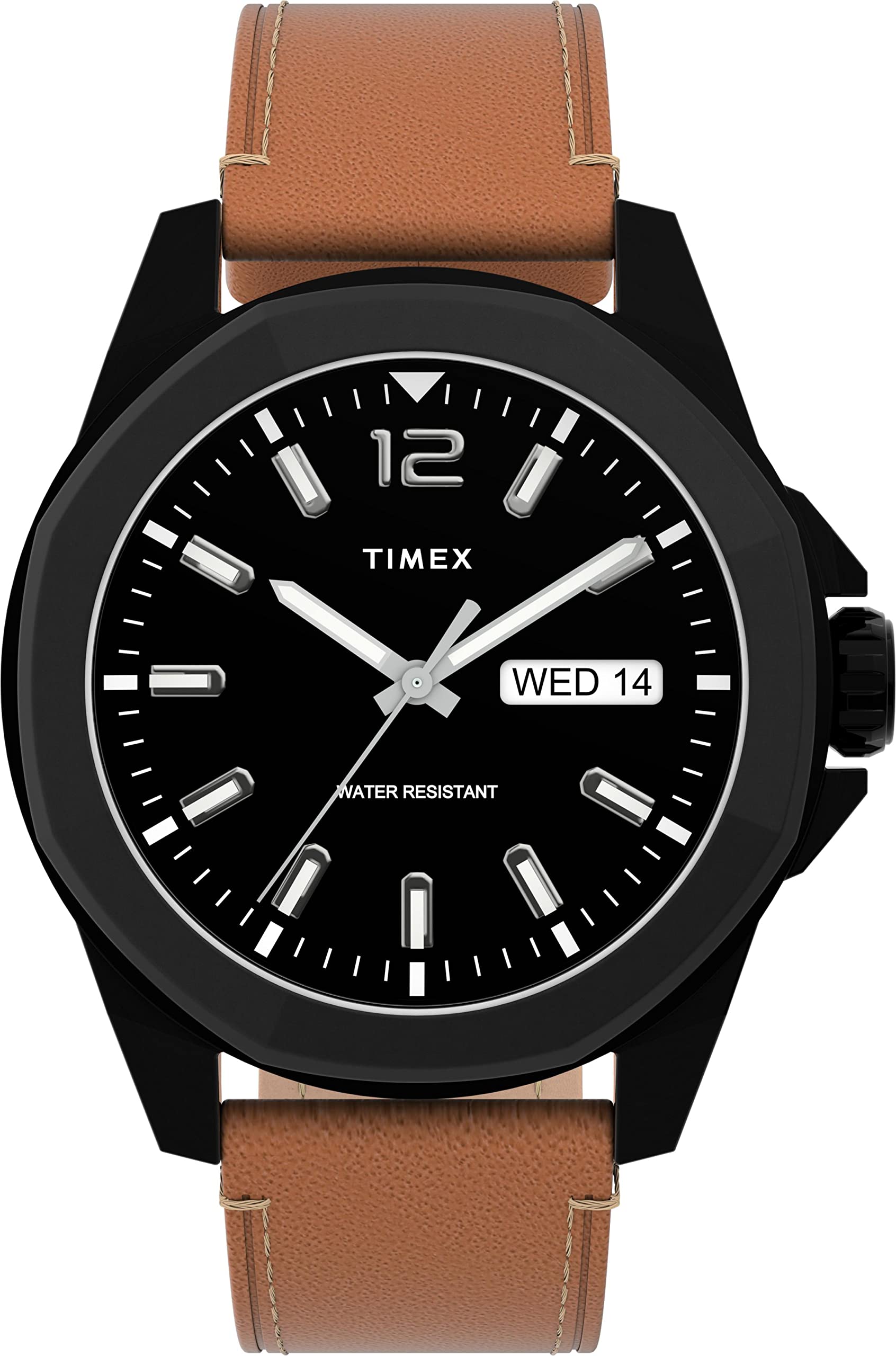 TIMEX Men Leather Analog Black Dial Watch-Tw2U15100, Band Color-Black (B09HXMYLPP) Amazon Price History, Amazon Price Tracker