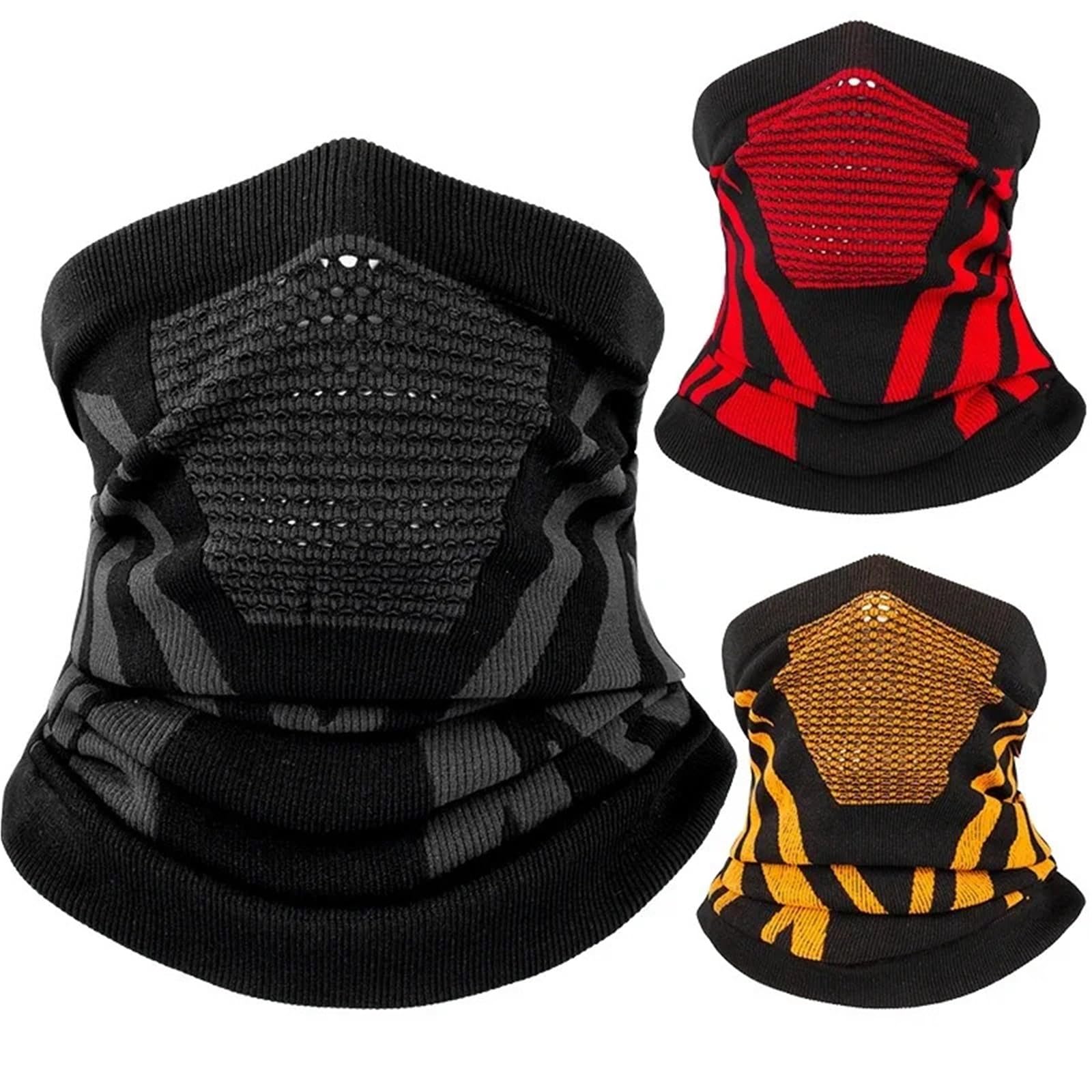 Lot de 2 Masques Ski Thermiques for Le Visage, Bandanas, Cache-Cou, guêtre, Cyclisme, randonnée, Respirant, for Homme et Femme, Hiver pour Sports Ski Extérieur