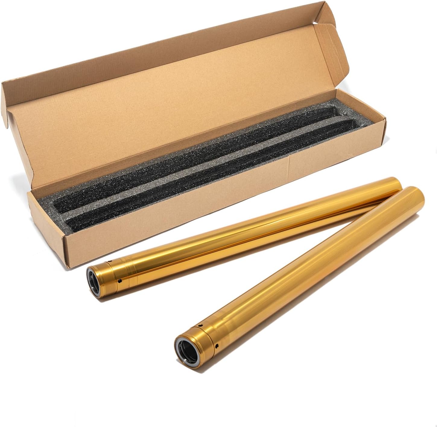 49mm Fork Tube 45500113 for Harley Touring 14-20 Street Glide Electra Glide Road King Road Glide FLHT FLTR FLHR FLHX 37Mn5 Steel 22 7/8" Hard Chrome Finish