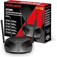 Mercusys TP-Link MR3000X AX3000Mbps Router WiFi 6 Dual-Band, 4 Porta Gigabit