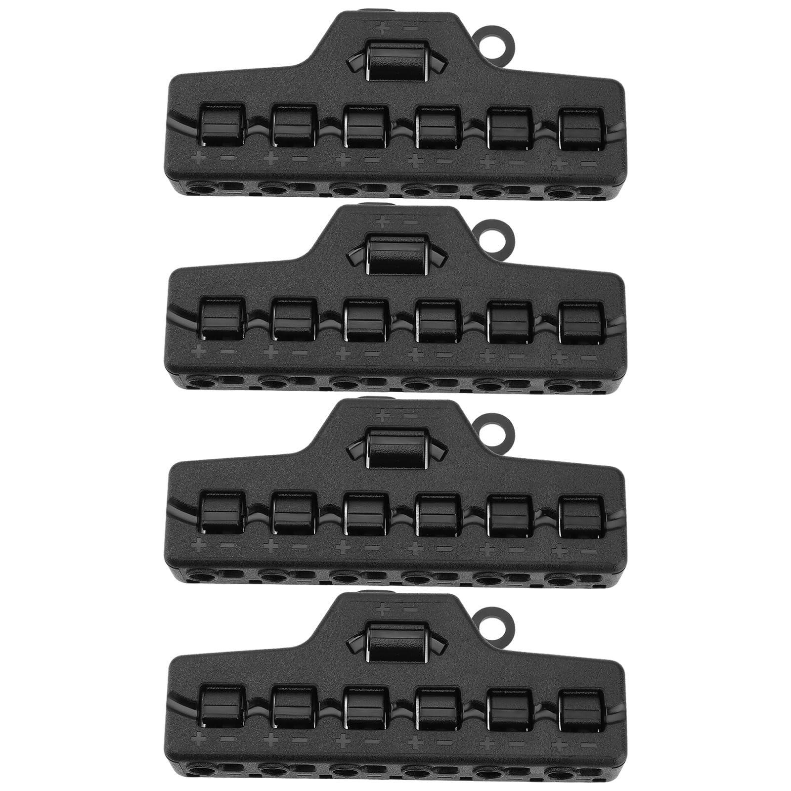 EMagTech TL-106CV 3-Port Schnellverteiler – 42 V DC, 1,5 A Pro Port, Für Modellbahn & LED, 4 Stück, Schwarz