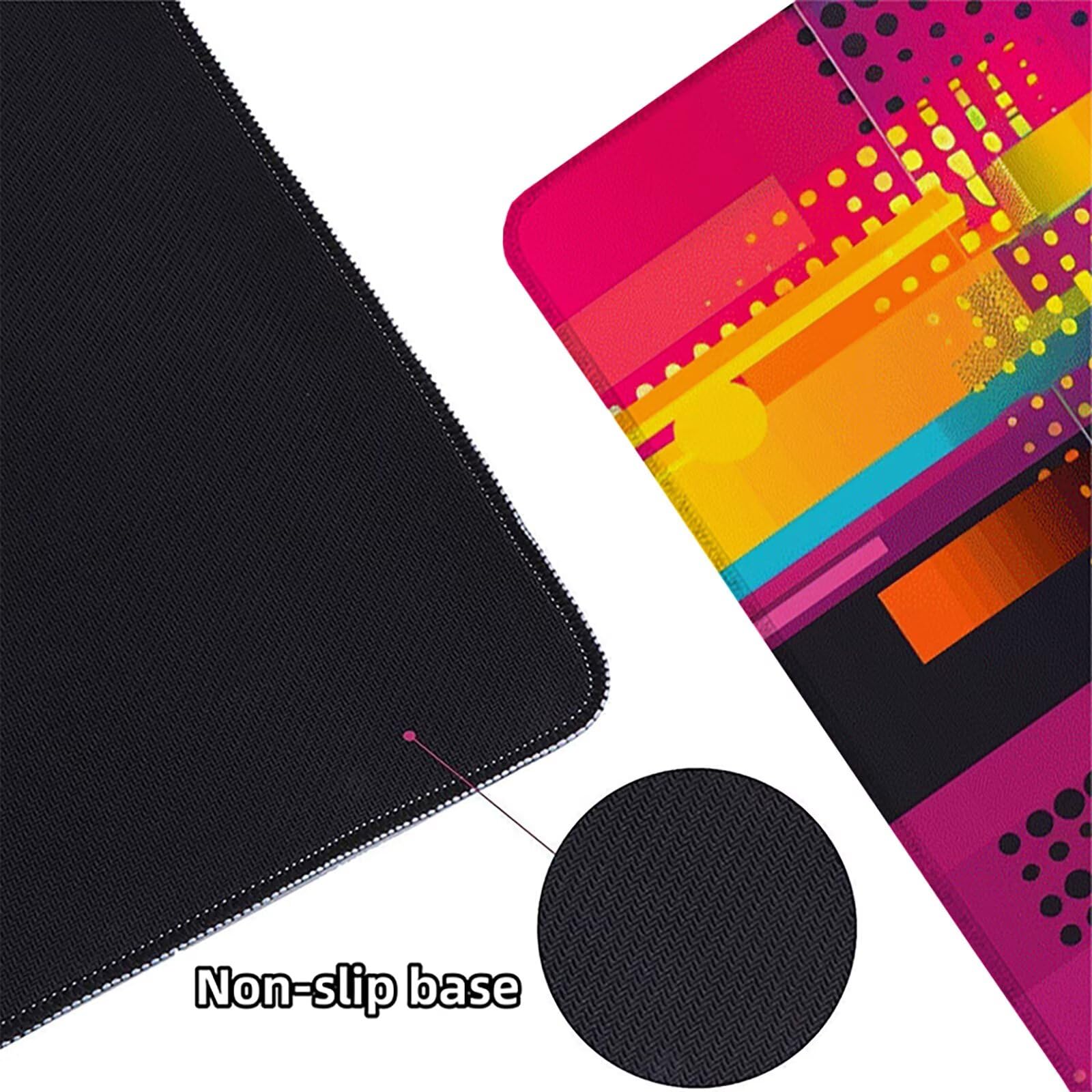 Jirafa Alfombrilla Ratón Gaming XXL 1500x800 mm, Alfombrilla Gaming Color Mousepad con Base de Goma Antideslizante, Impermeable Desk Mat para Teclado y Raton, Accesorios Gaming, Regalos de Hombre 9-Q
