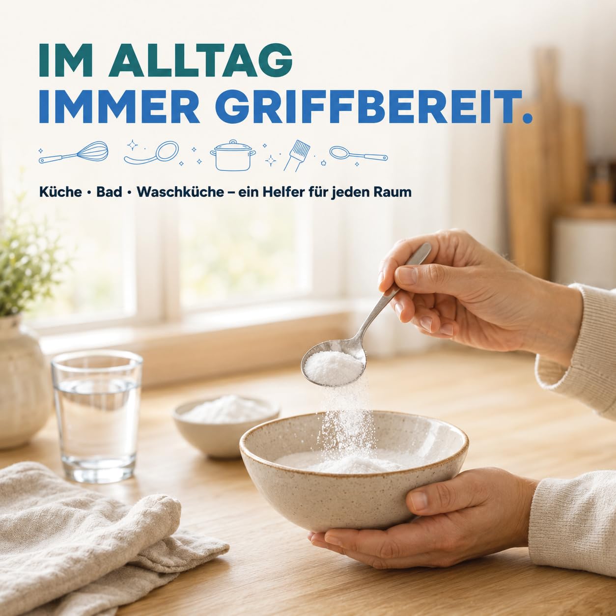 GiDeli Natron Pulver 25 kg Baking soda Backpulver E500ii Natriumbicarbonat hochreine Lebensmittelqualität (25kg)