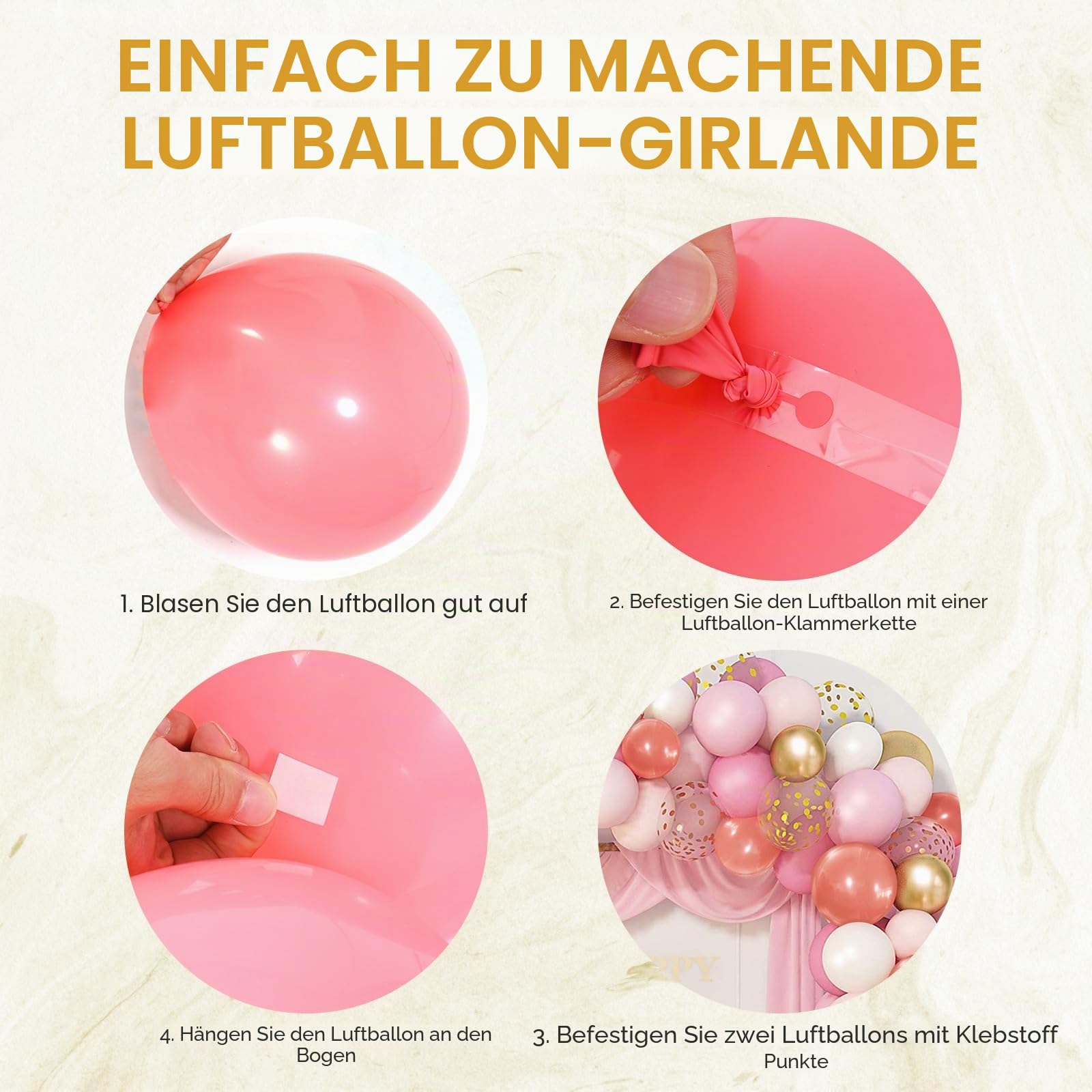 Riesiges rundes Goldmetall-Ballonbogen-Kit Abnehmbar 2.2M Hochzeit Bogen Hintergrund Stand Leicht zu tragen und wiederverwendbar Beste Dekoration for Party Festival
