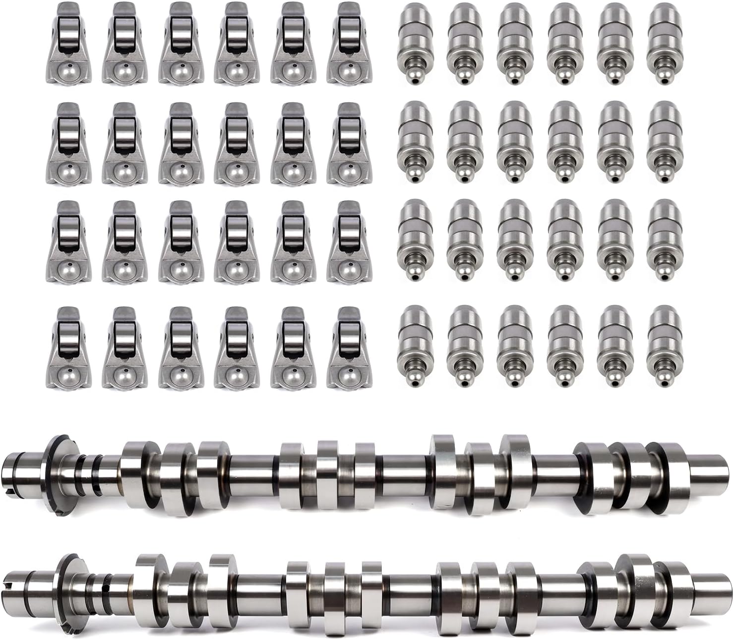 Camshaft Lifters Rocker Arms Kit, Left & Right Cam Fit for 2005-2014 Ford F150 F250 Expedition, Lincoln Navigator 5.4L 4.6L 3V 5L1Z6250AA 5L1Z6250BB