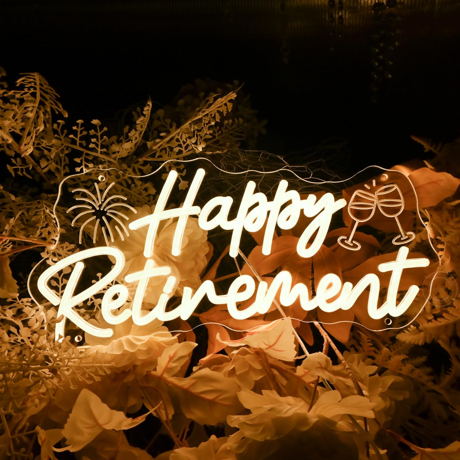 Britrio Happy Retirement Led Neon Light Sign Retirement Party Decoration