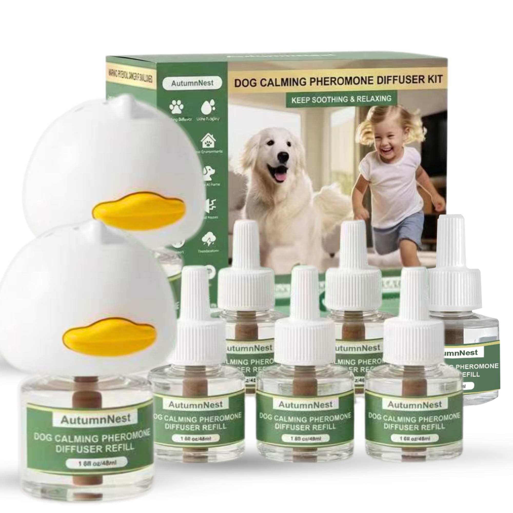AutumnNest 8 in 1 Dog Calming Diffuser Kit
