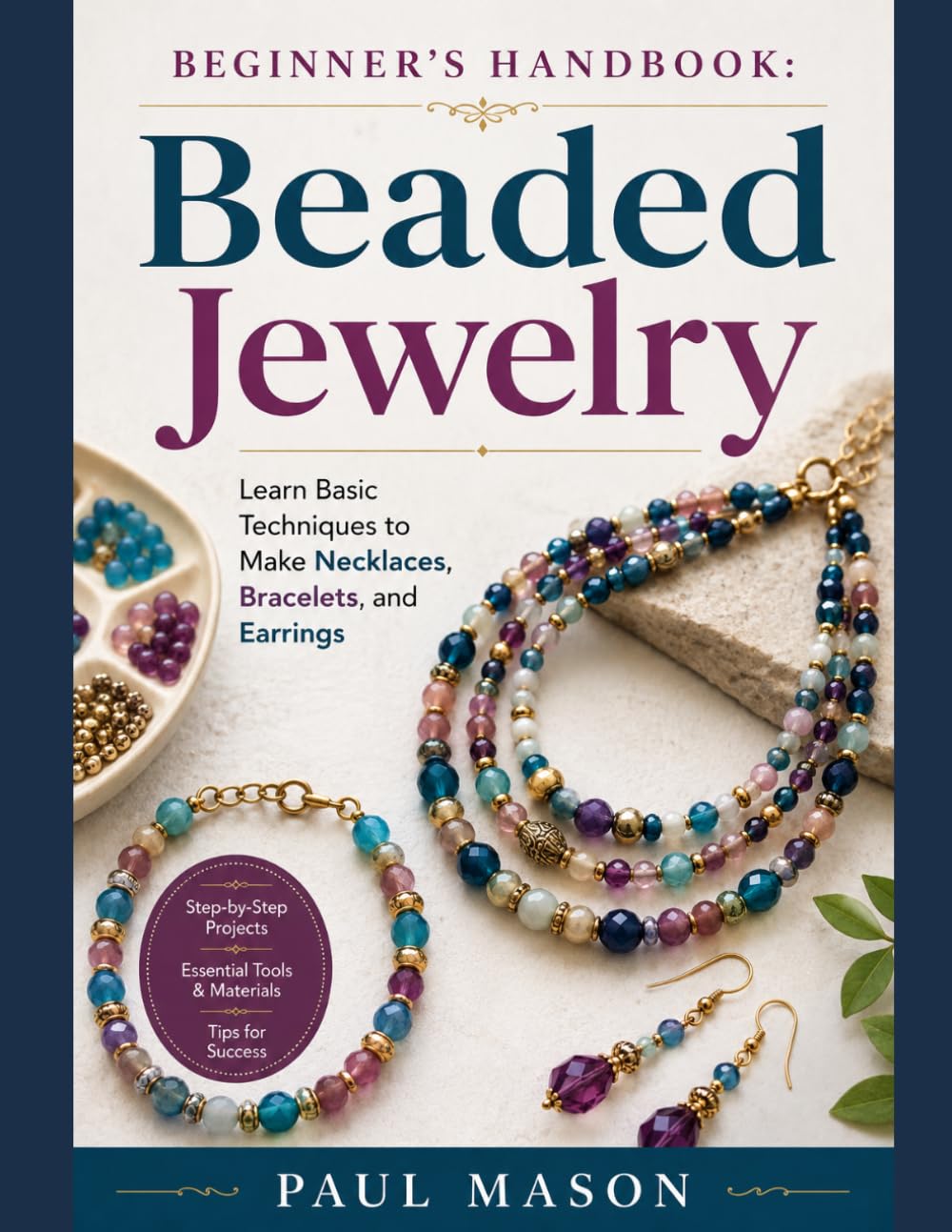 Beginner’s Handbook: Beaded Jewelry: Learn Basic Techniques to Make Necklaces, Bracelets, and Earrings