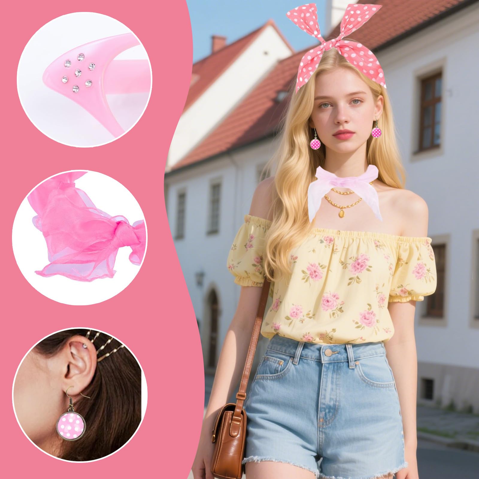 LIUQOBN 8 Pcs 50s Costume Accessories, Fancy Dress - Image 3