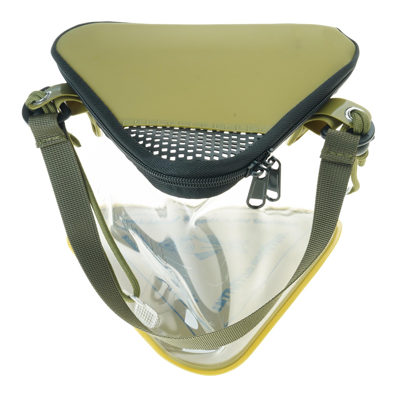 Yrohgkpn B Multifunctional Ucket With Net Lid Triangle Fishing Ucket Live Aits Container Water Pail Foldable Live Fish Handheld Fishing Pail