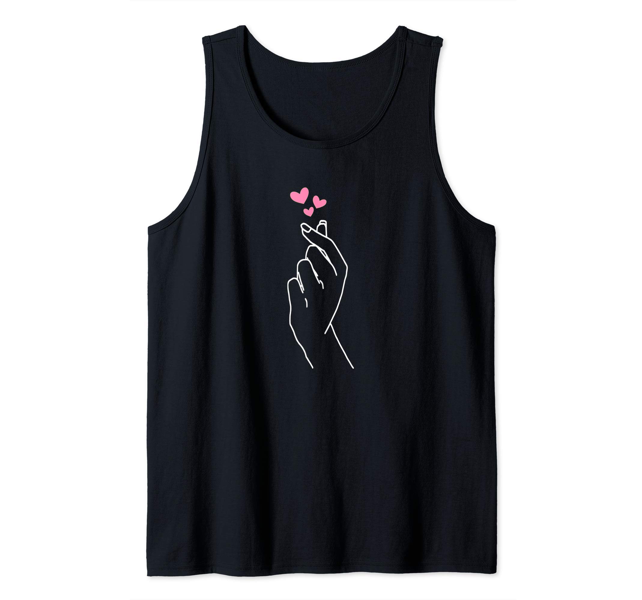 Kpop Gifts Co.Kpop K-pop Merchandise Korean Drama Kdrama Merch Heart Tank Top