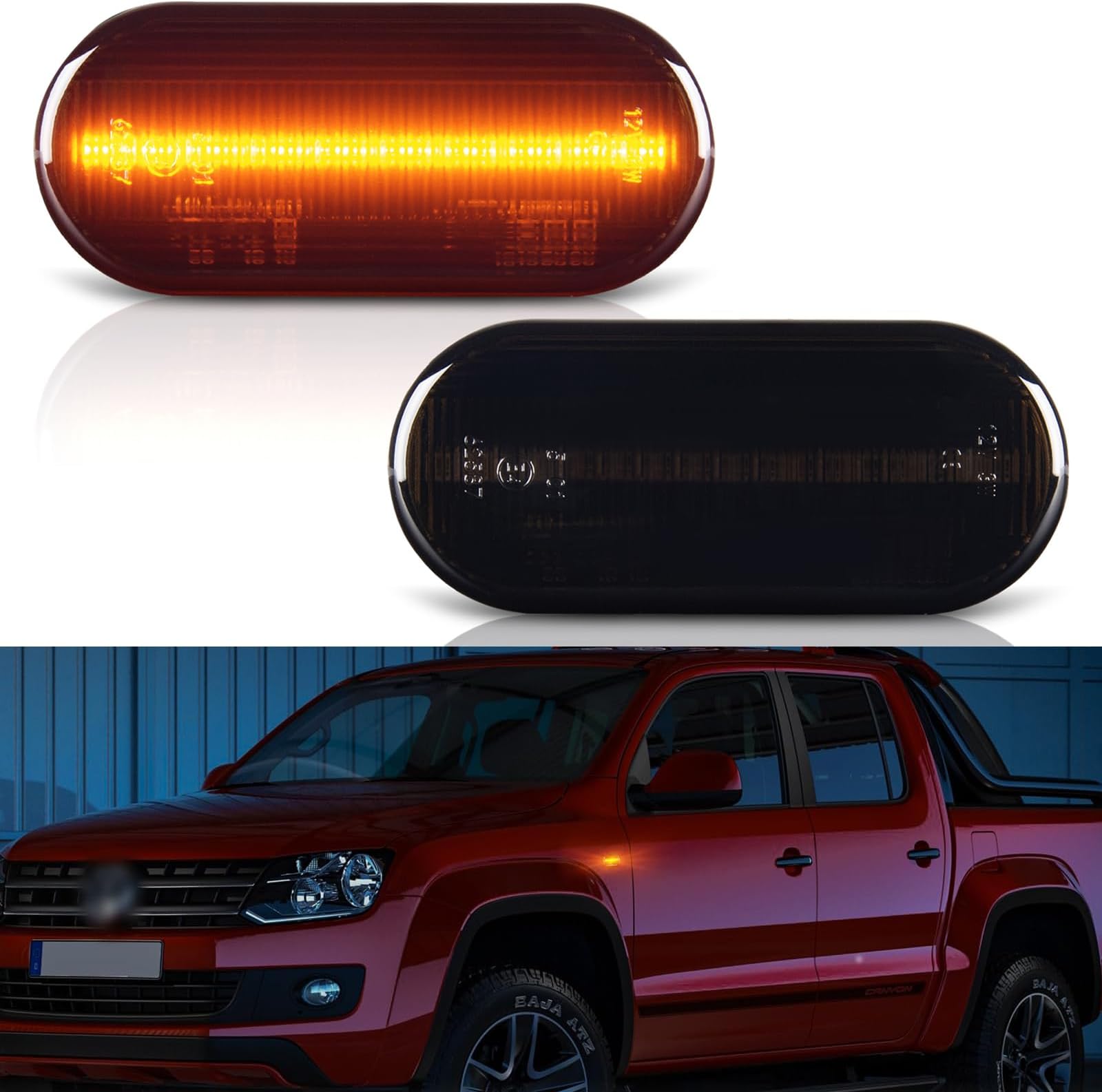 Side Indicator, Turn Signal Light Error Free Smoke for Fiesta C-Max Focus Fusion Galaxy Bora Golf Jetta Passat Polo Sharan Vento Ibiza Leon Citigo Felicia