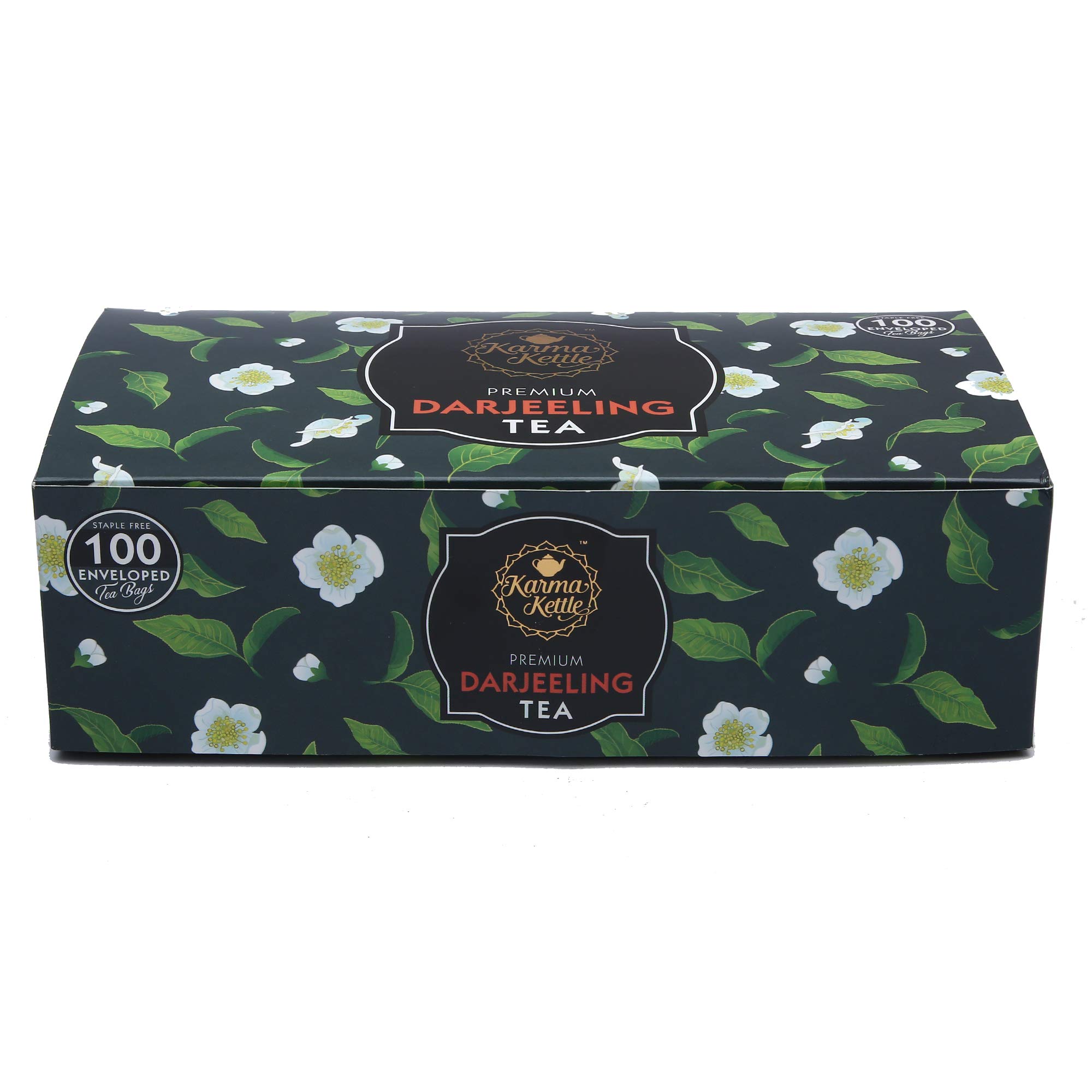 Karma Kettle Darjeeling Tea, Unbleached and Staple-Free with Natural Flavorings - 100 Double Chambered Teabags, 200 gm (B0847HXV6S) Amazon Price History, Amazon Price Tracker