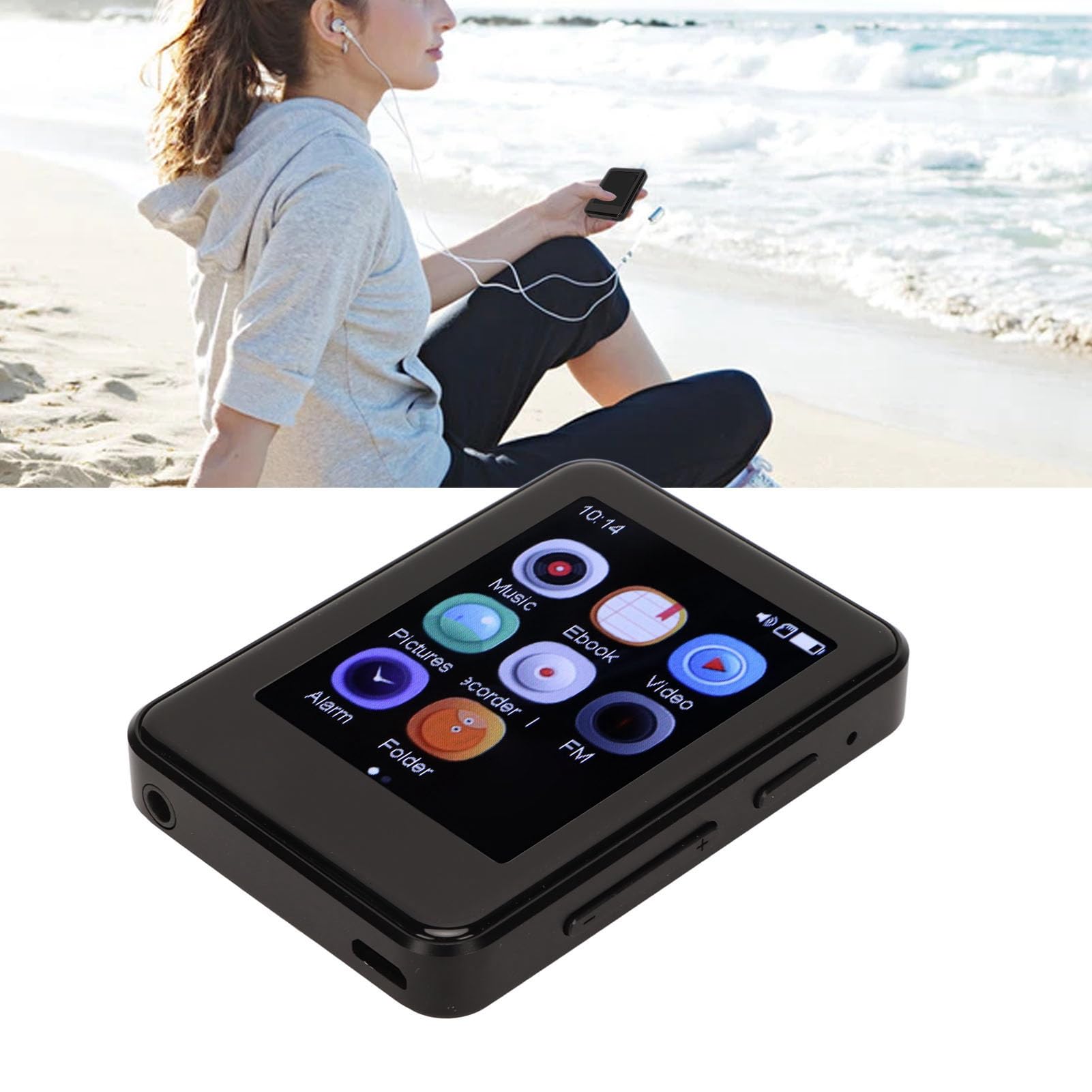 MP3 Speler Bluetooth 64GB - Compacte MP4 Video Speler - Dictafoon - BT
