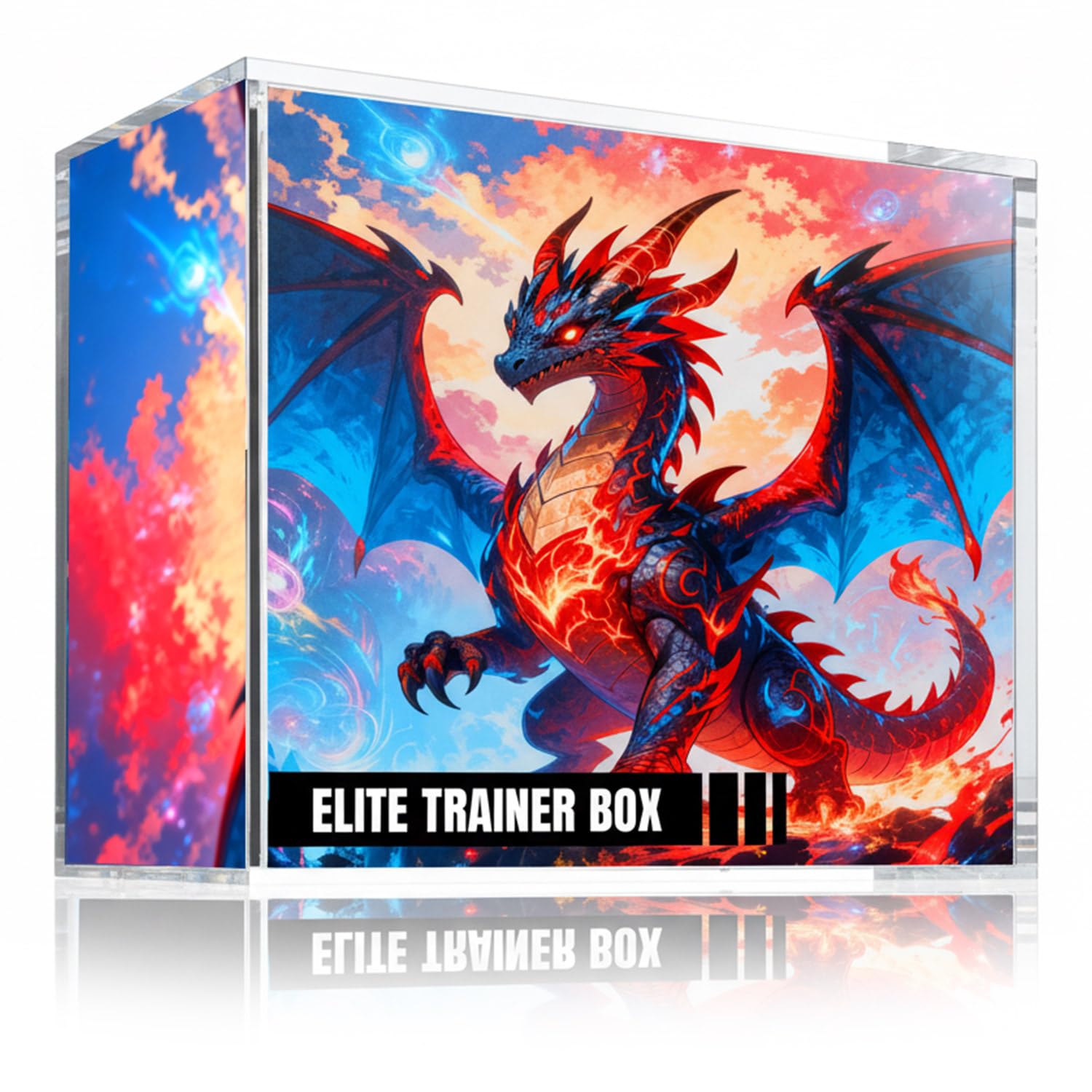 Wigearss Acryl Case Magnetisch, Schutzhülle, Schutzbox für Pokemon Elite Trainer Box