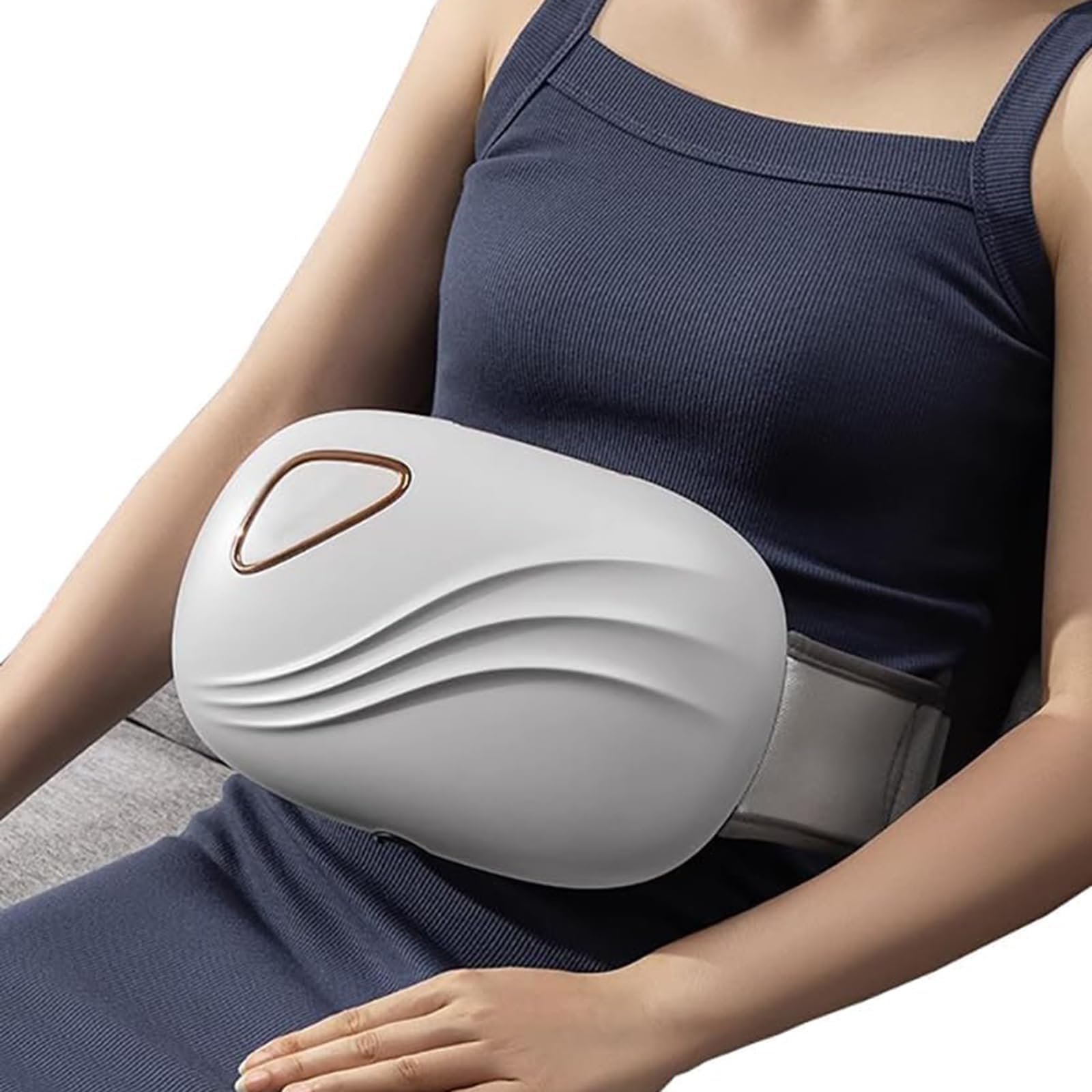 X&Z-XAOY Cintura Elettrica per Il Massaggio del Ventre con Timer Massaggiatore per Addome Bianstone Regolazione della velocità A 3 velocità 2 Livelli di Compressione Calda E 3 modalità